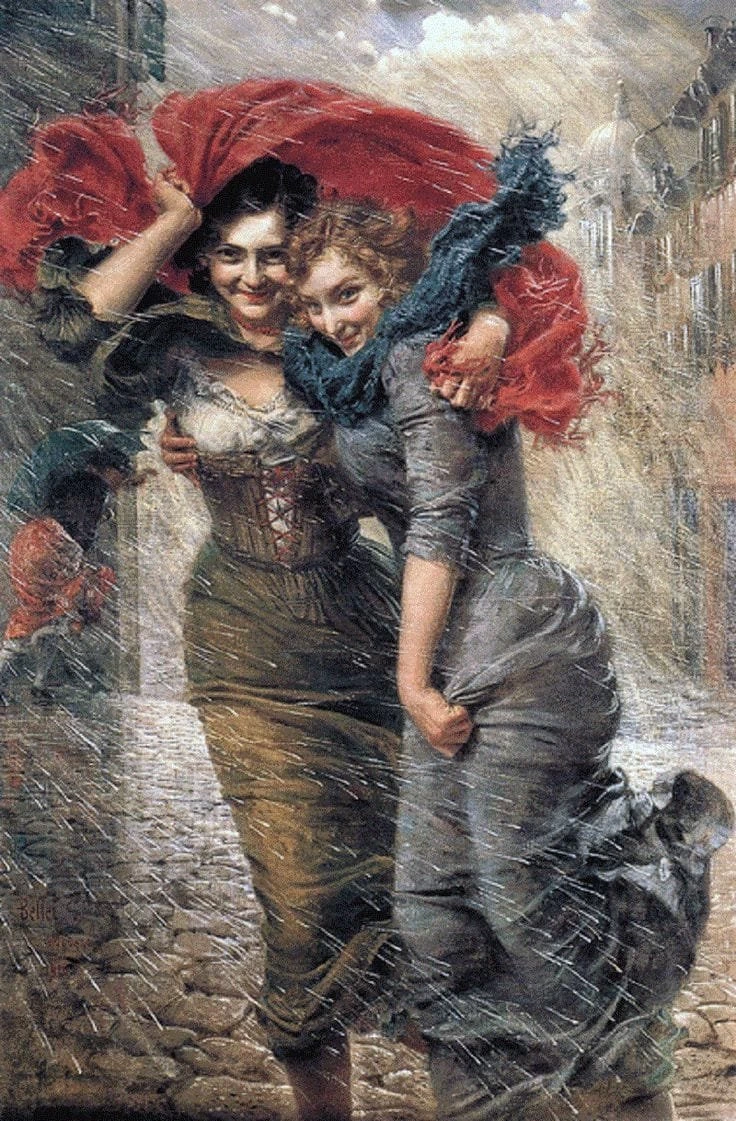 Sotto la pioggia
